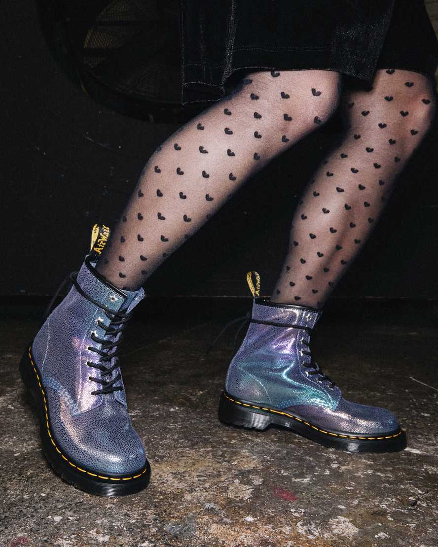 dr. martens 1460 rainbow ray damen-schnürstiefel in mehrfarbenoptik