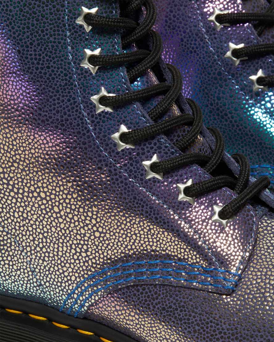 dr. martens 1460 rainbow ray damen-schnürstiefel in mehrfarbenoptik