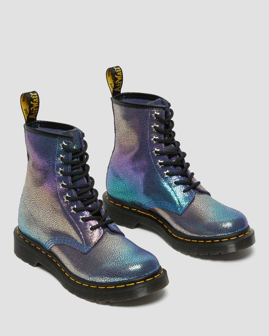 dr. martens 1460 rainbow ray damen-schnürstiefel in mehrfarbenoptik