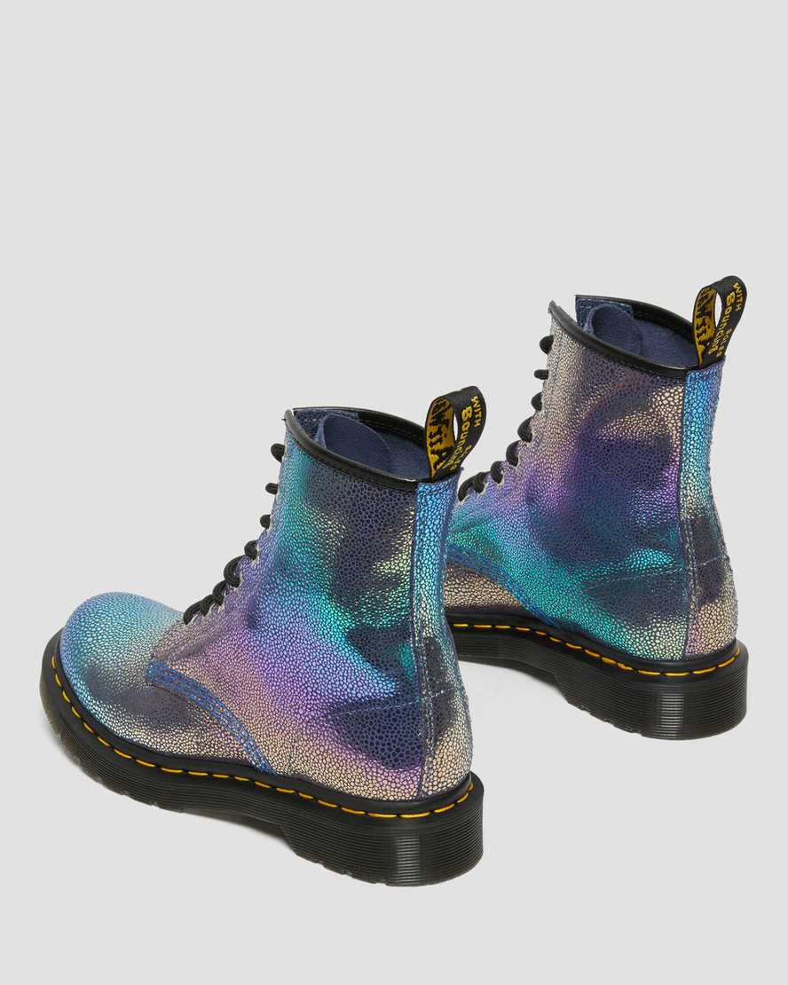 dr. martens 1460 rainbow ray damen-schnürstiefel in mehrfarbenoptik