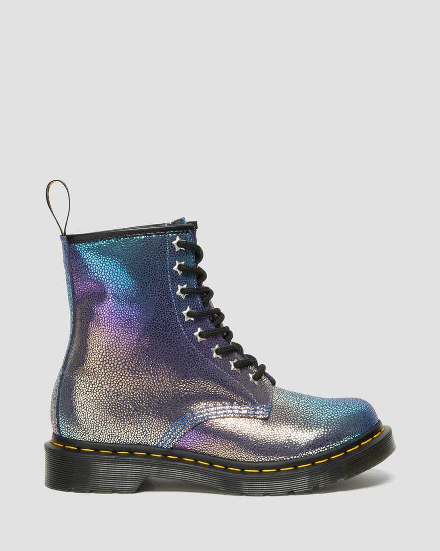 dr. martens 1460 rainbow ray damen-schnürstiefel in mehrfarbenoptik
