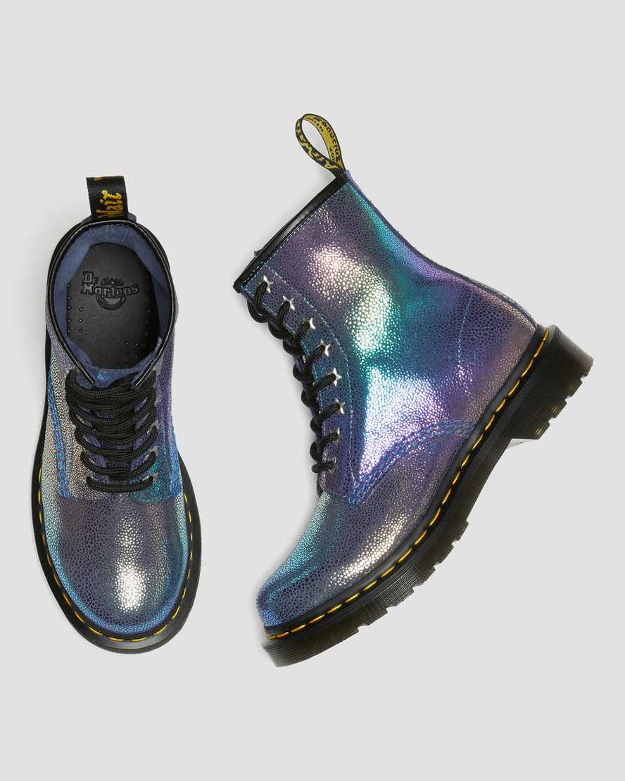 dr. martens 1460 rainbow ray damen-schnürstiefel in mehrfarbenoptik