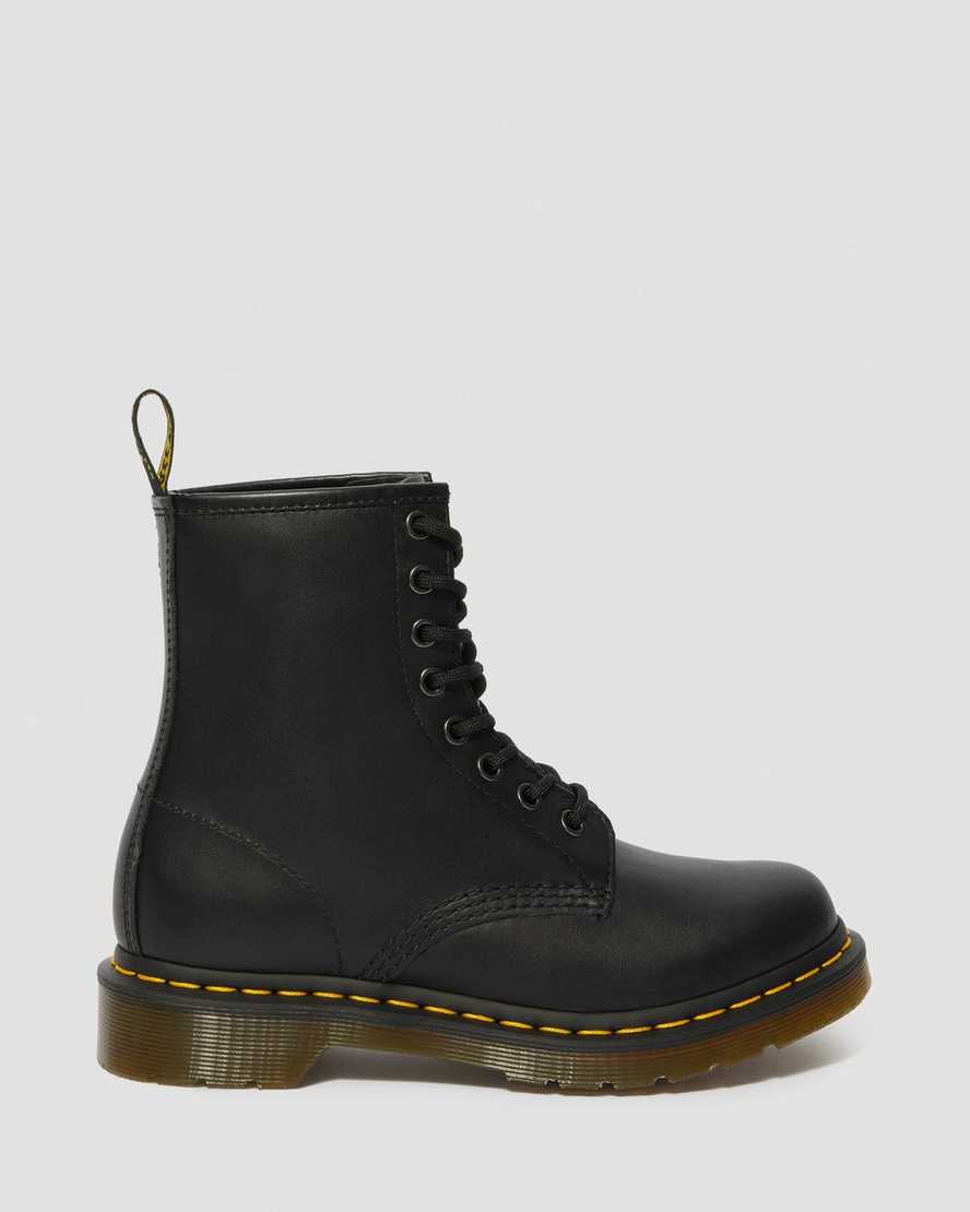 schwarze dr. martens 1460 nappa damen-schnürstiefel