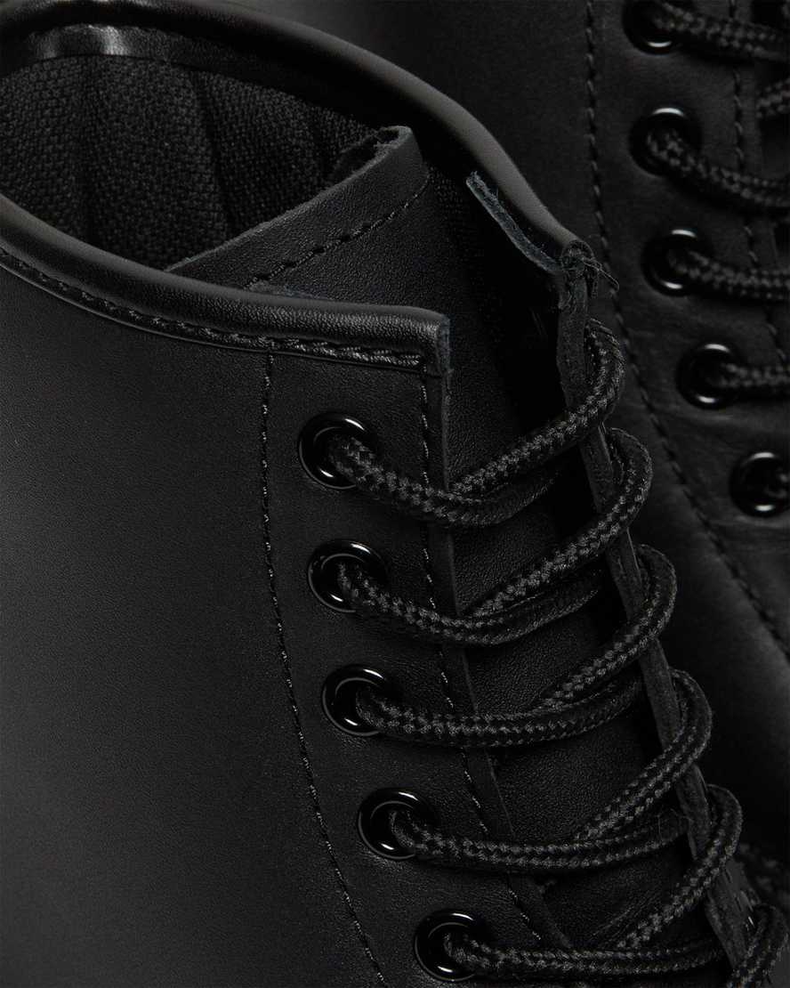 schwarze dr. martens 1460 rutschfeste schnürstiefel für damen