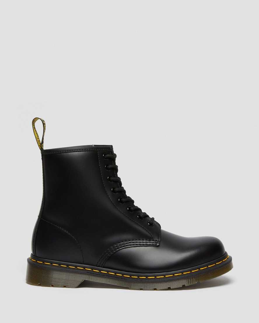 schwarze dr. martens 1460 smooth damen-schnürstiefel