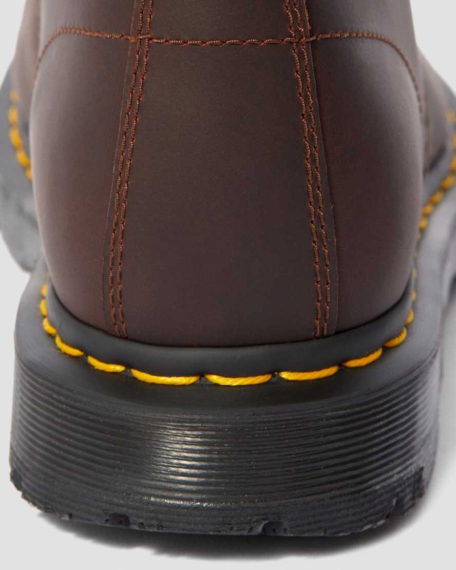 dunkelbraune dr. martens 1460 dm wintergrip damen-schnürstiefel