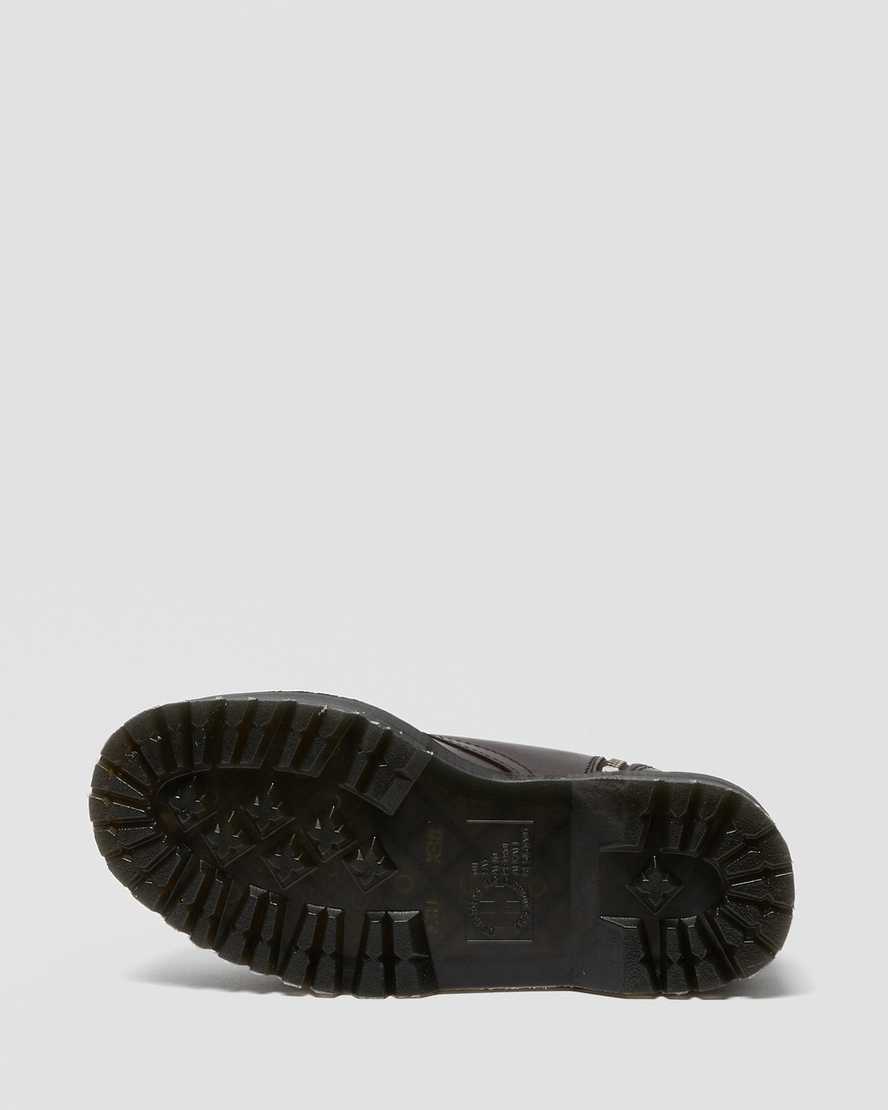 burgunderrote dr. martens jadon max damen-plateaustiefel