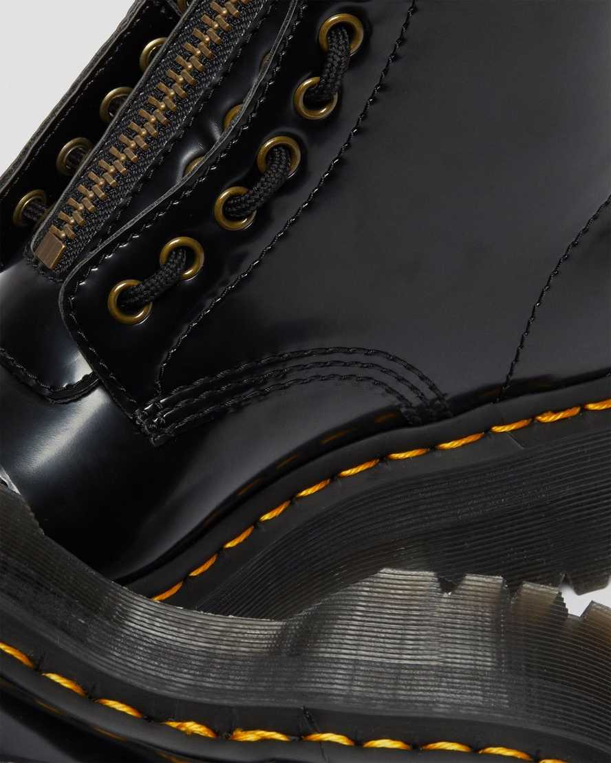 schwarze dr. martens sinclair damen-plateaustiefel