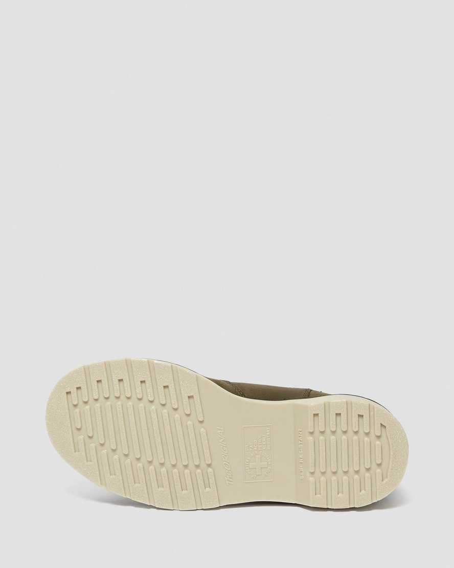 olivgrüne dr. martens arbor chelsea-arbeitsstiefel mit stahlkappe für damen
