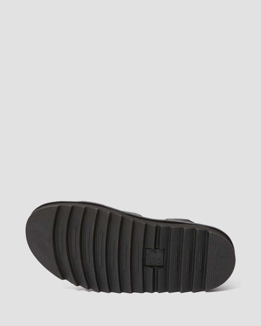 schwarze dr. martens nartilla gladiator-sandalen für damen