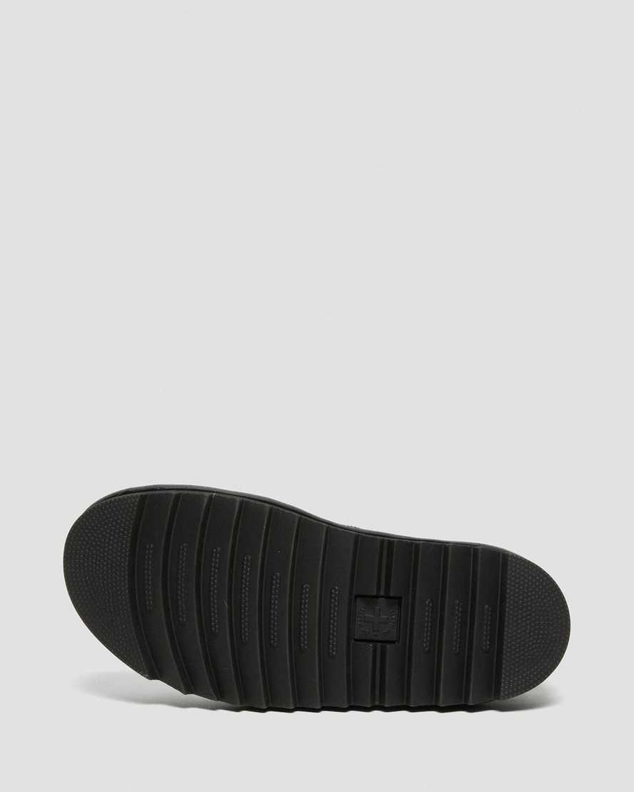 schwarze dr. martens blaire hydro gladiator-sandalen für damen