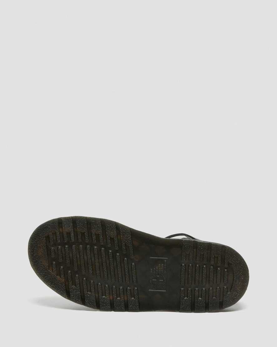 schwarze dr. martens gryphon gladiator-sandalen für damen