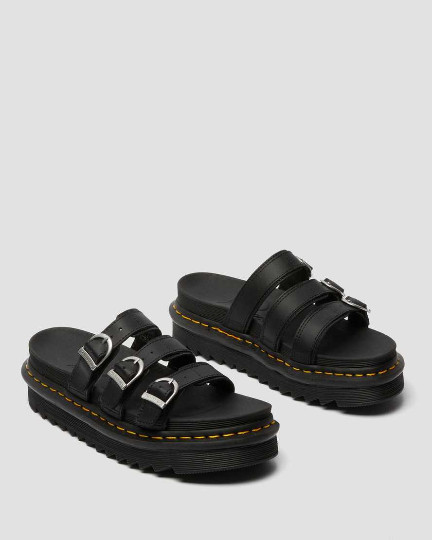schwarze dr. martens blaire damen-sandalen