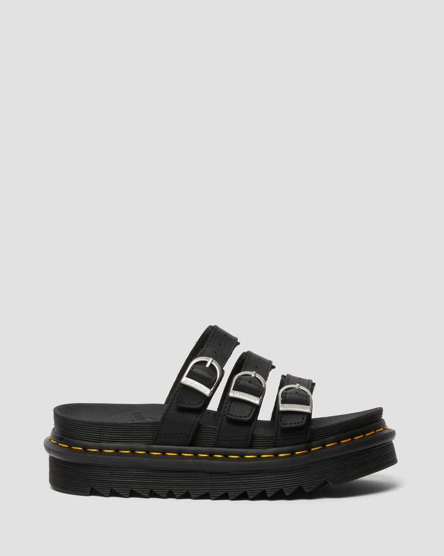 schwarze dr. martens blaire damen-sandalen