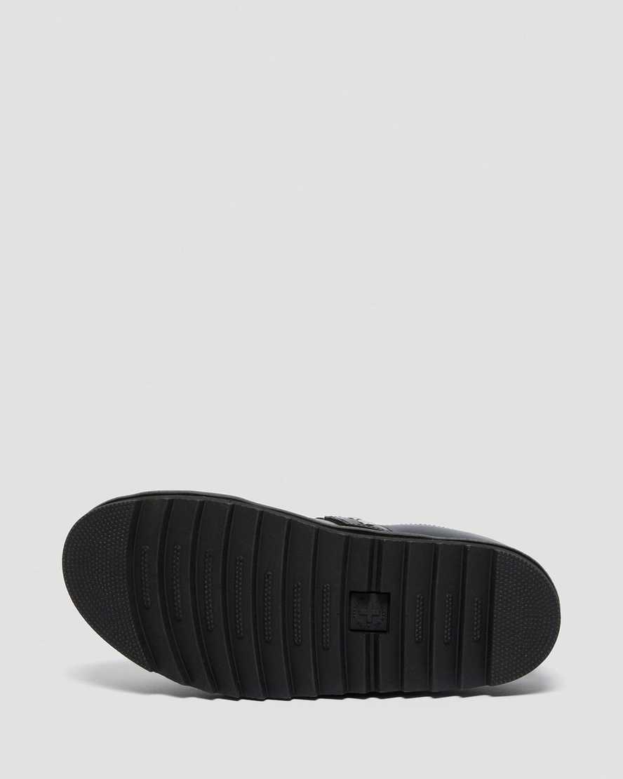 schwarze dr. martens terry ii damen-riemensandalen