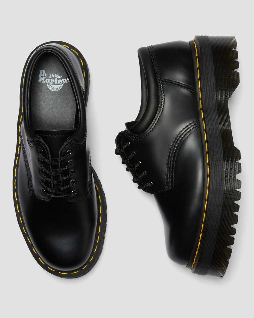 schwarze dr. martens 8053 plateau-damen-freizeitschuhe