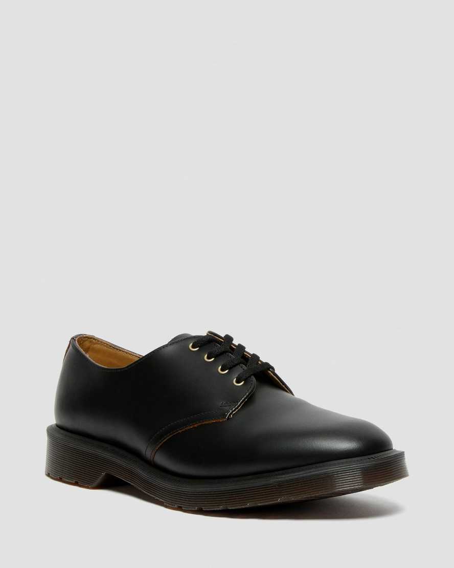 schwarze dr. martens smiths vintage smooth damen-freizeitschuhe