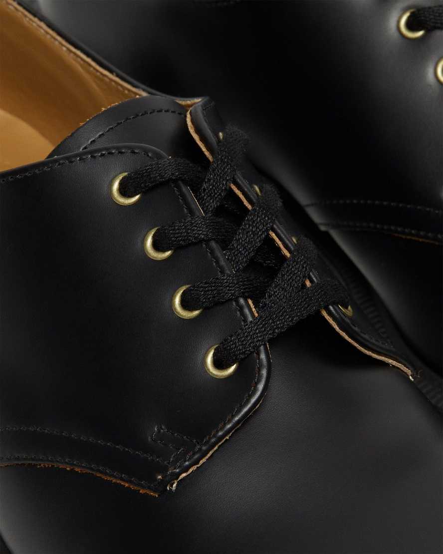 schwarze dr. martens smiths vintage smooth damen-freizeitschuhe
