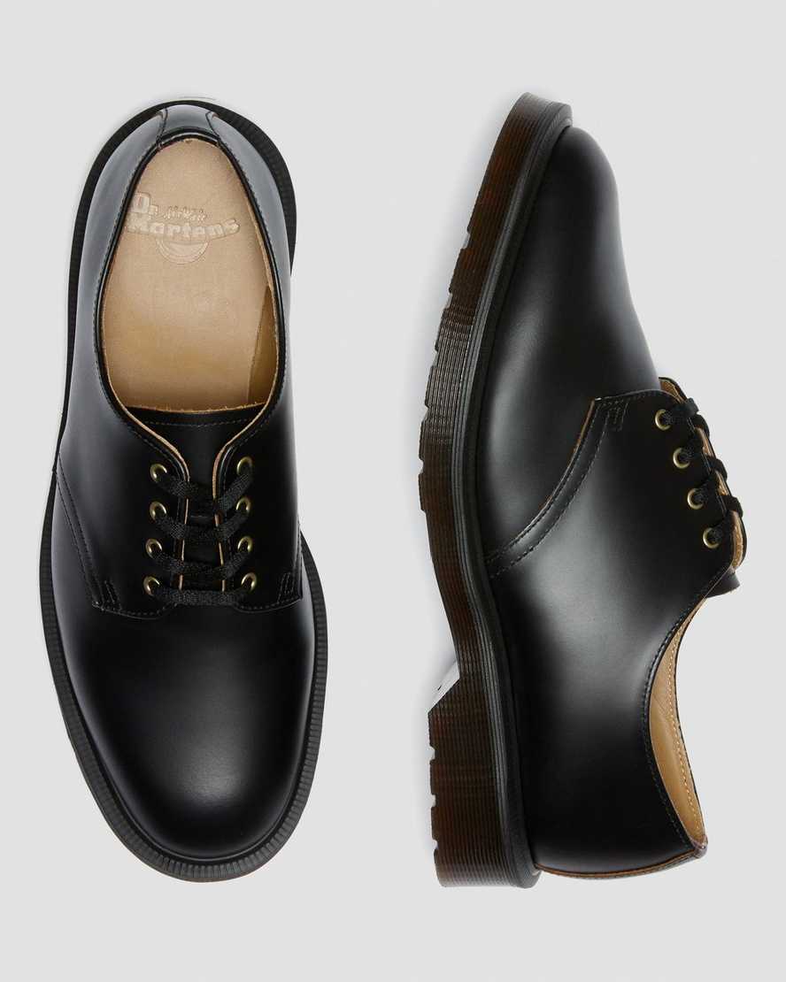 schwarze dr. martens smiths vintage smooth damen-freizeitschuhe