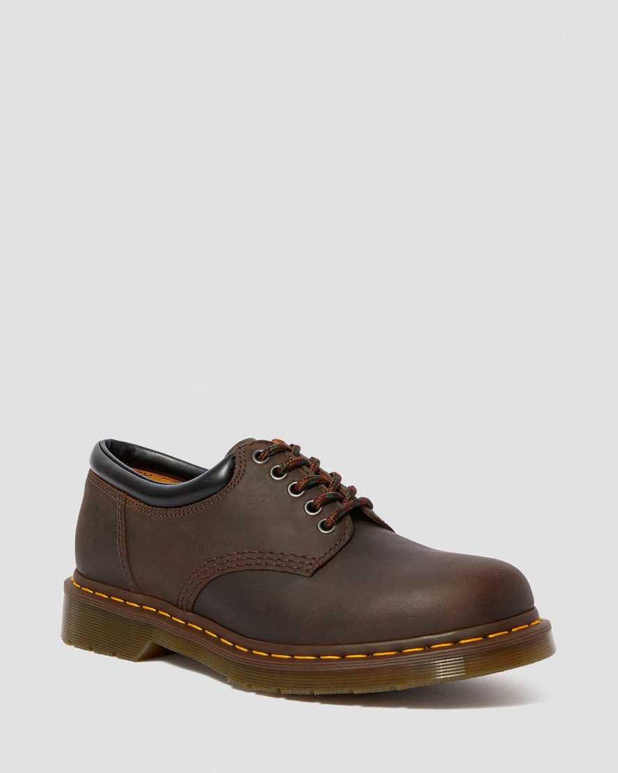 braune dr. martens 8053 crazy horse damen-freizeitschuhe