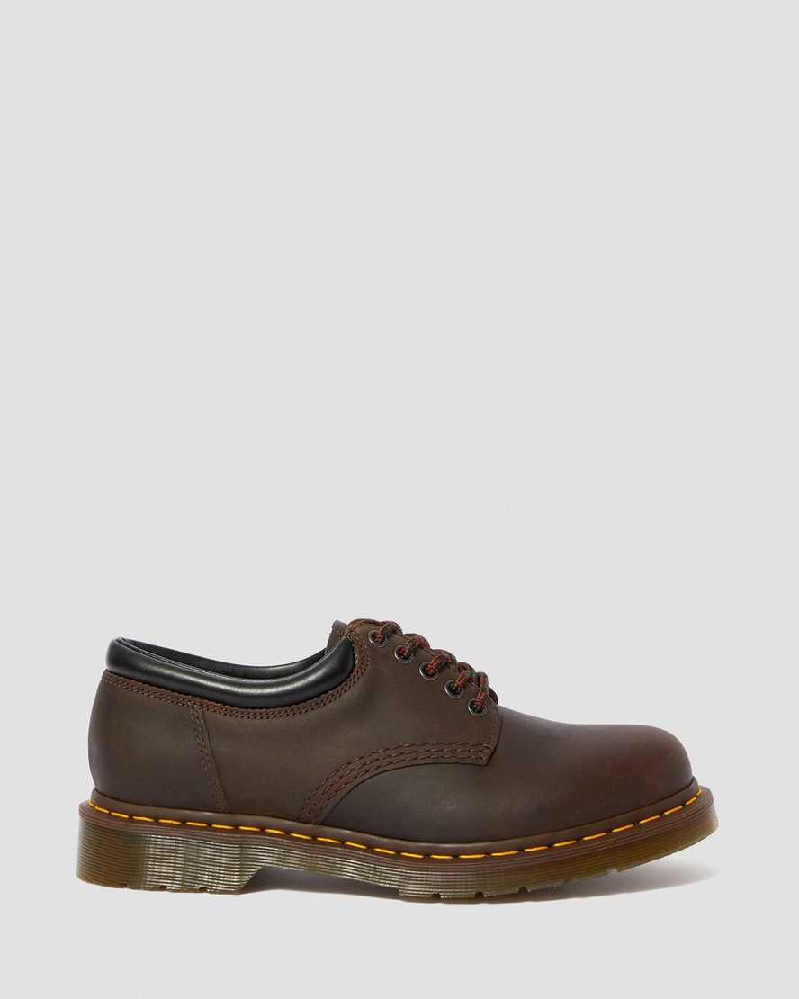 braune dr. martens 8053 crazy horse damen-freizeitschuhe