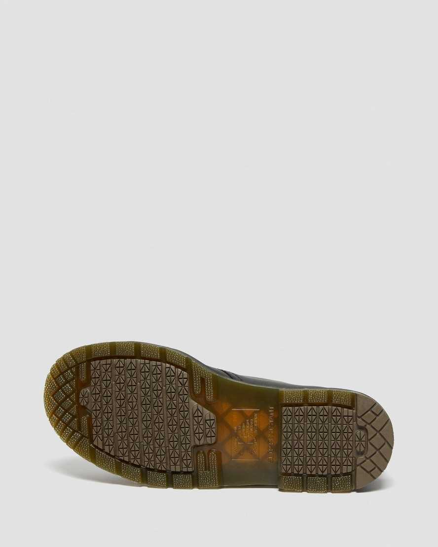 schwarze dr. martens 1461 damen-freizeitschuhe mit rutschfester stahlkappe
