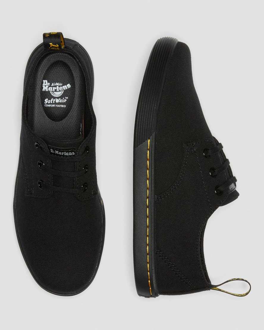 schwarze dr. martens santanita damen-freizeitschuhe
