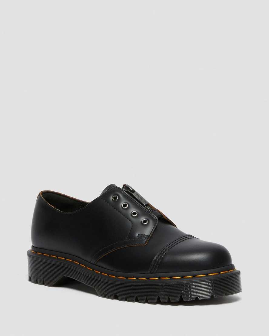 schwarze dr. martens smiths laceless bex damen-freizeitschuhe