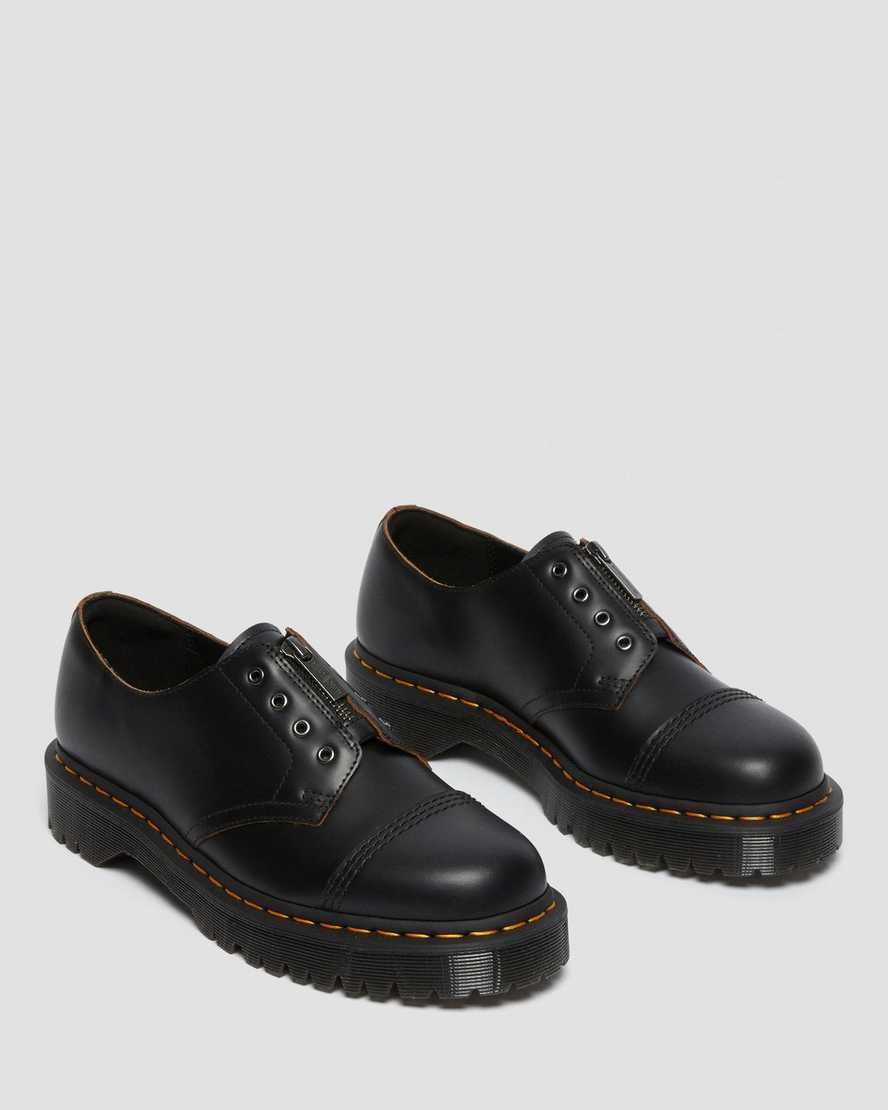 schwarze dr. martens smiths laceless bex damen-freizeitschuhe