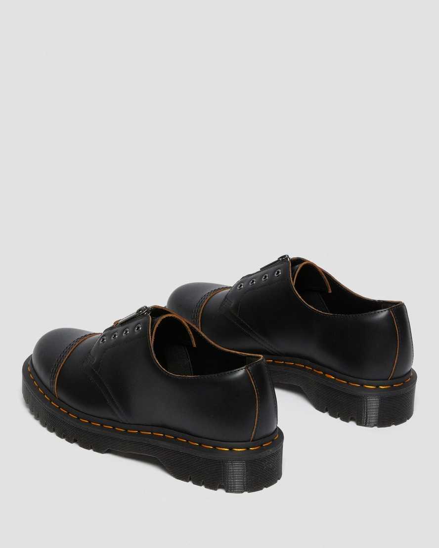 schwarze dr. martens smiths laceless bex damen-freizeitschuhe