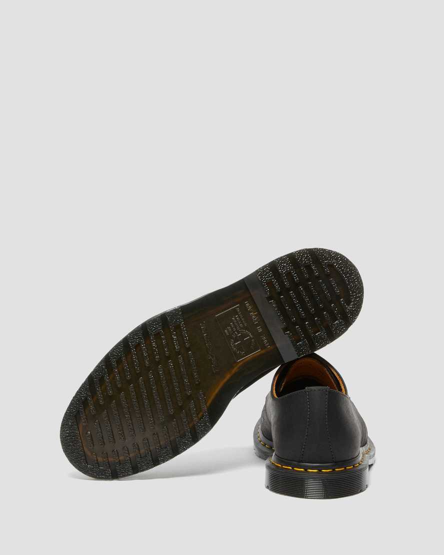 schwarze dr. martens archie ii jjjjound wyoming damen-schnürschuhe