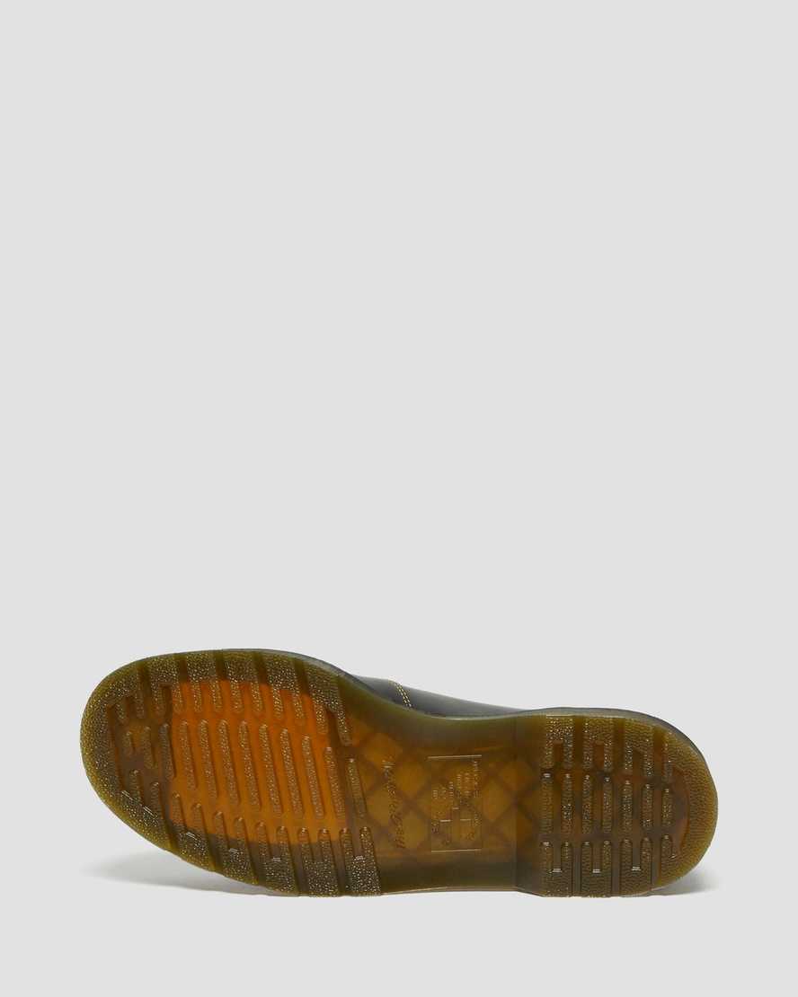 schwarze dr. martens glyndon vintage smooth damen-schnürschuhe