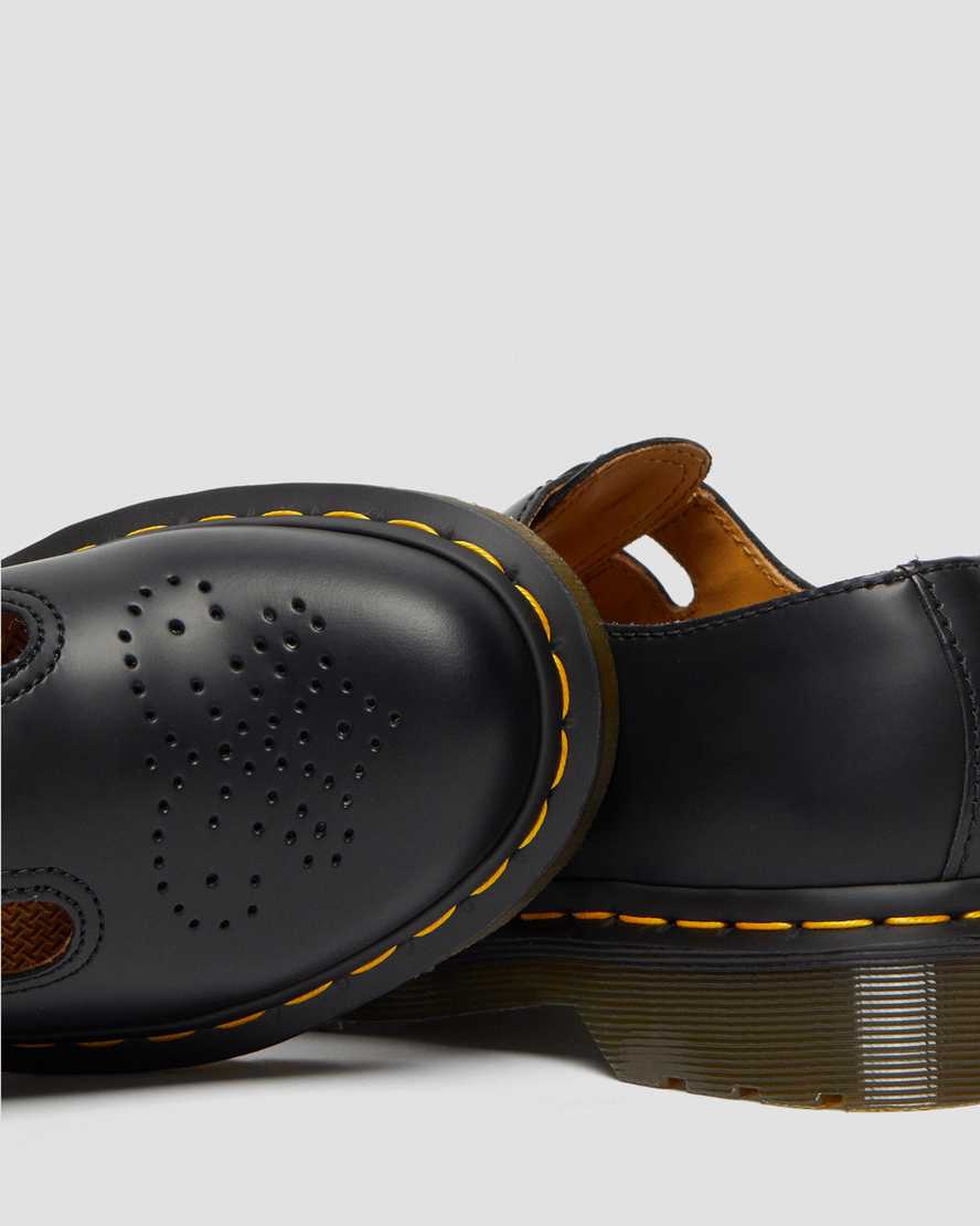 schwarze dr. martens 8065 glatte damen-mary-janes
