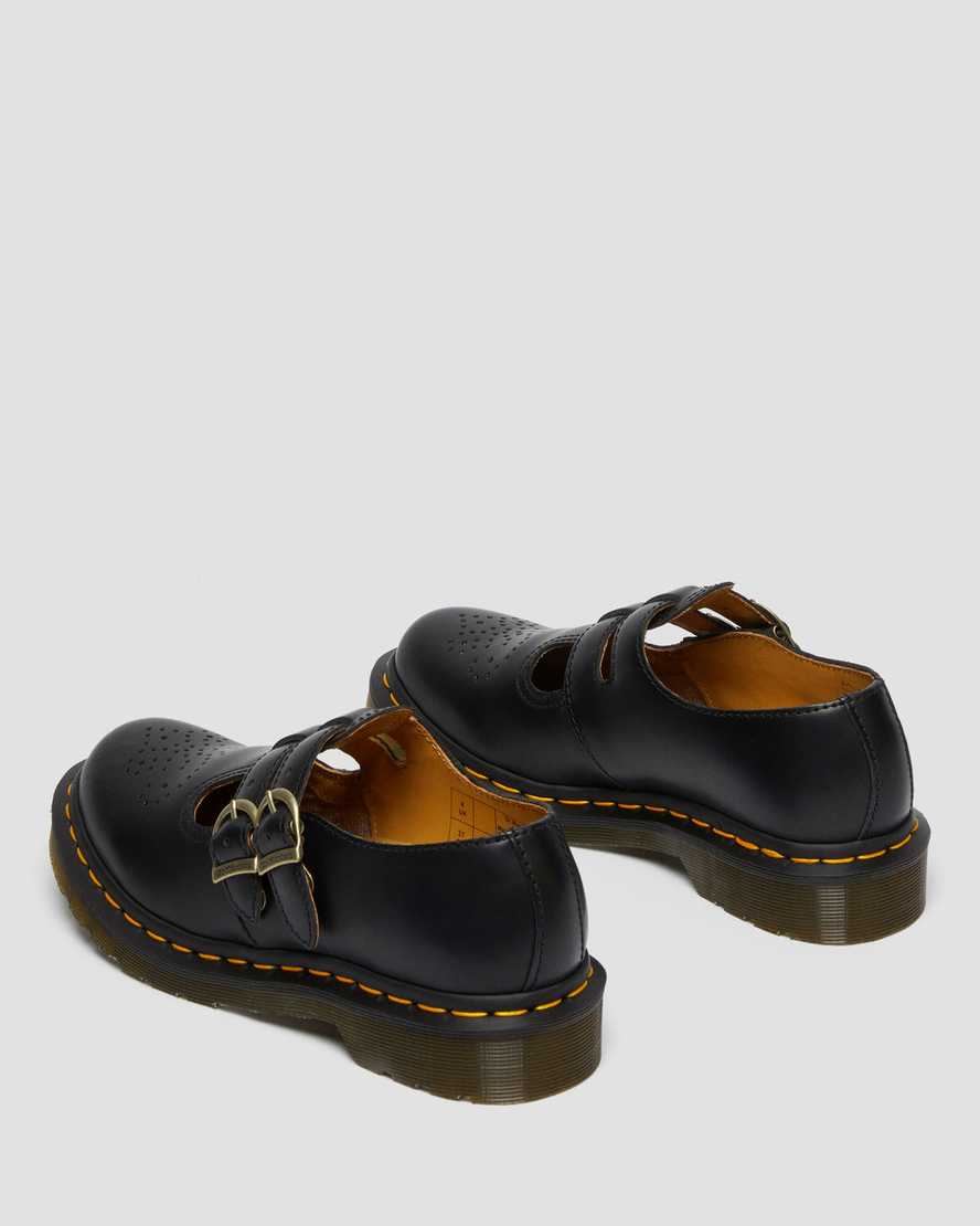 schwarze dr. martens 8065 glatte damen-mary-janes