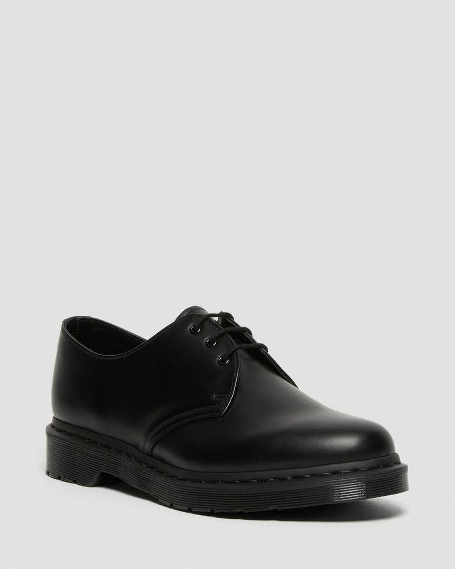 schwarze dr. martens 1461 mono smooth damen-oxfordschuhe