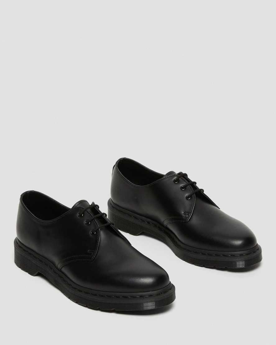 schwarze dr. martens 1461 mono smooth damen-oxfordschuhe