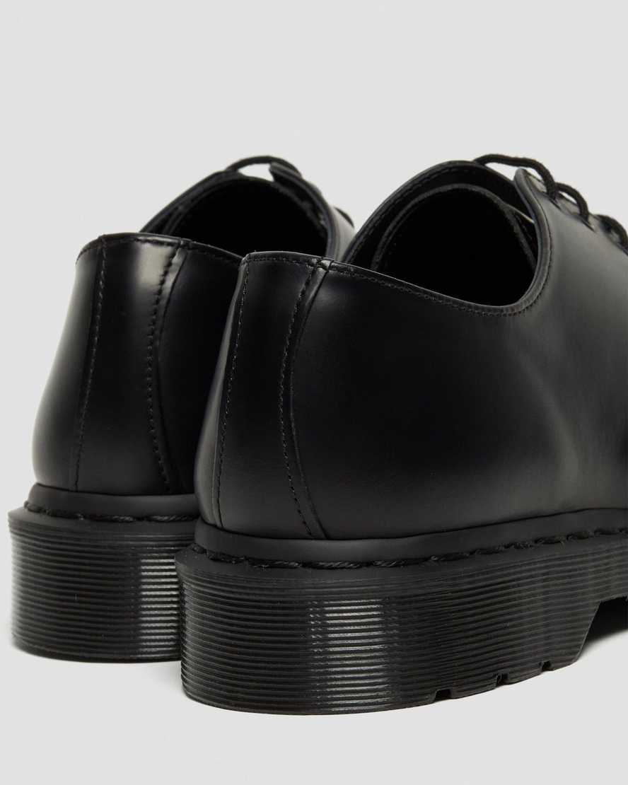 schwarze dr. martens 1461 mono smooth damen-oxfordschuhe