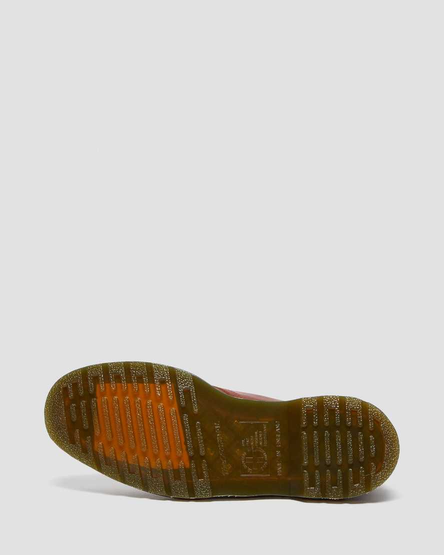 braune dr. martens 1461 classic oil damen-oxfordschuhe