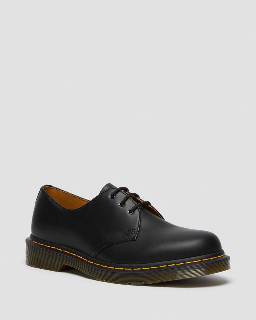 schwarze dr. martens 1461 smooth damen-oxfordschuhe