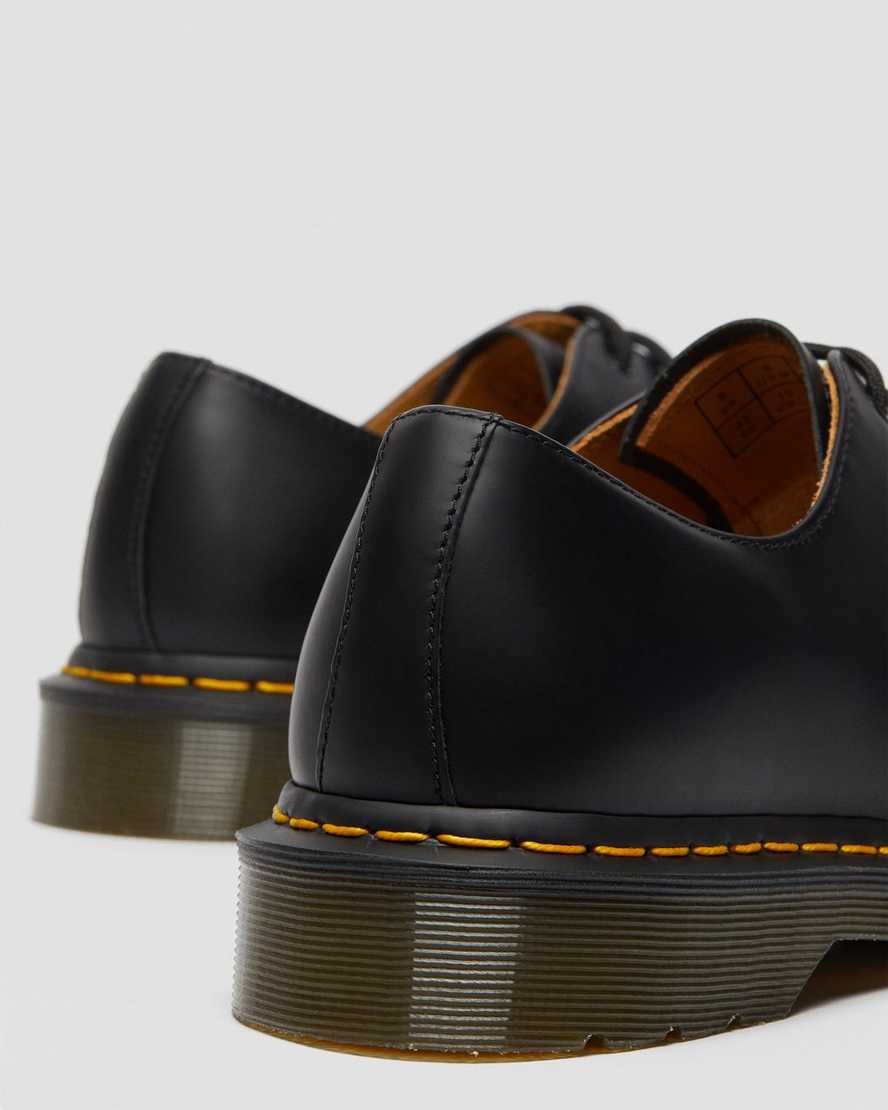 schwarze dr. martens 1461 smooth damen-oxfordschuhe