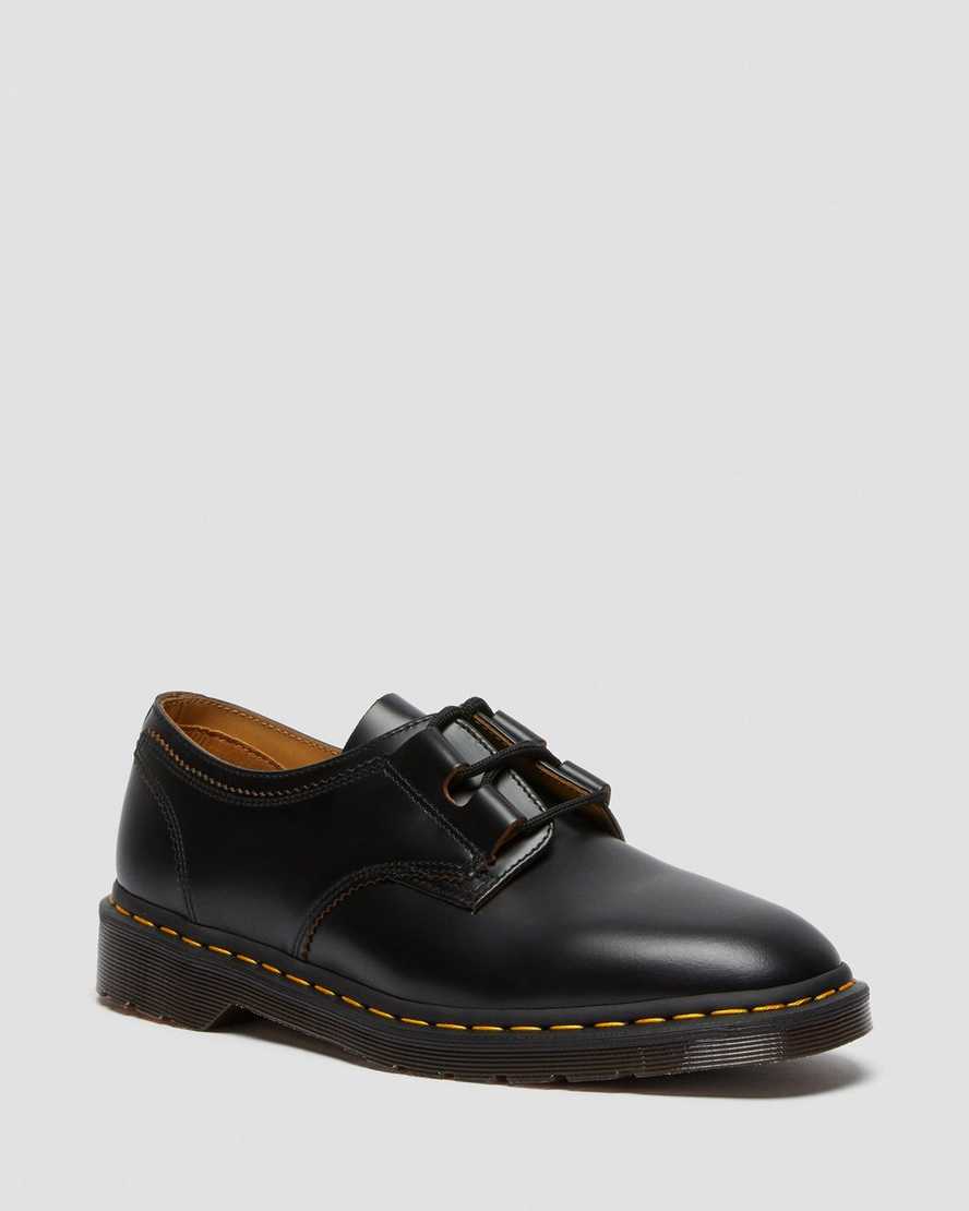 schwarze dr. martens 1461 ghillie damen-oxfordschuhe