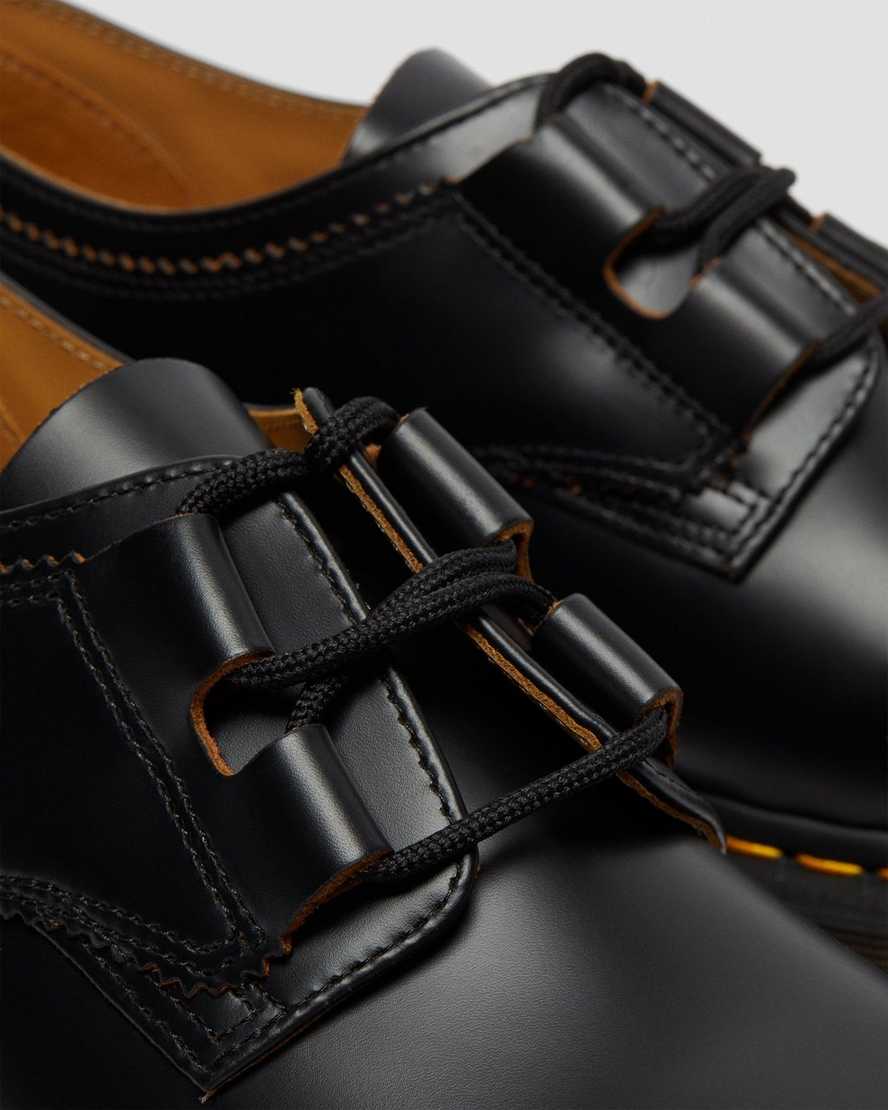 schwarze dr. martens 1461 ghillie damen-oxfordschuhe