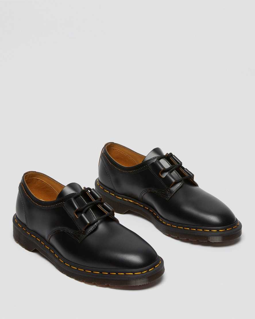 schwarze dr. martens 1461 ghillie damen-oxfordschuhe