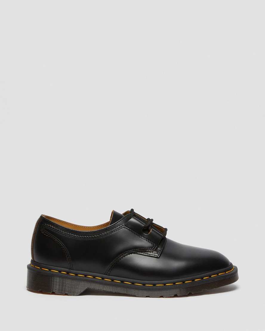 schwarze dr. martens 1461 ghillie damen-oxfordschuhe