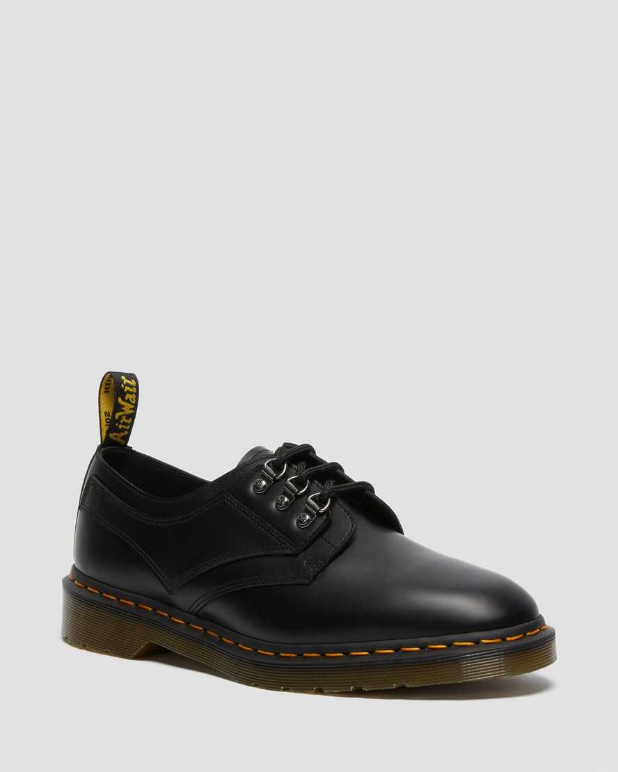 schwarze dr. martens 1461 verso smooth damen-oxfordschuhe