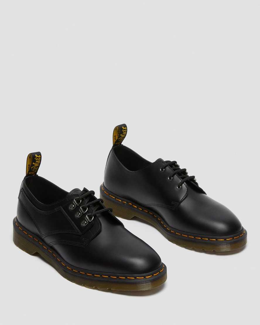 schwarze dr. martens 1461 verso smooth damen-oxfordschuhe