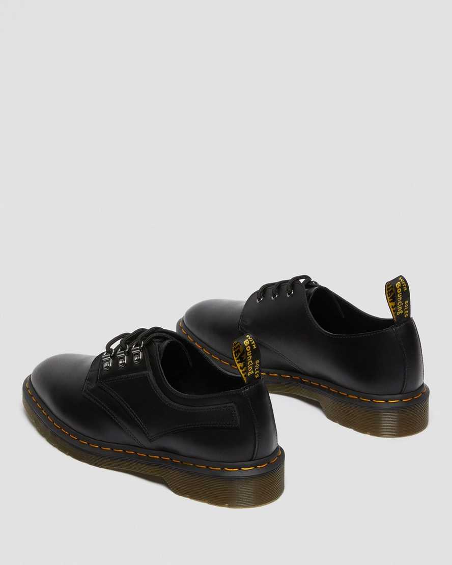 schwarze dr. martens 1461 verso smooth damen-oxfordschuhe