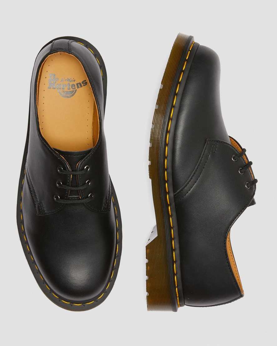 schwarze dr. martens 1461 nappa damen-oxfordschuhe