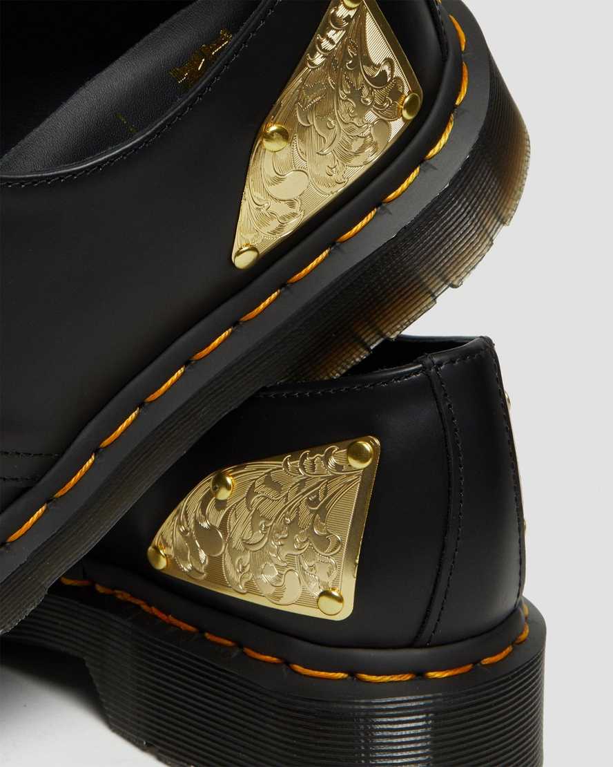 schwarze dr. martens king nerd 1461 damen-oxfordschuhe