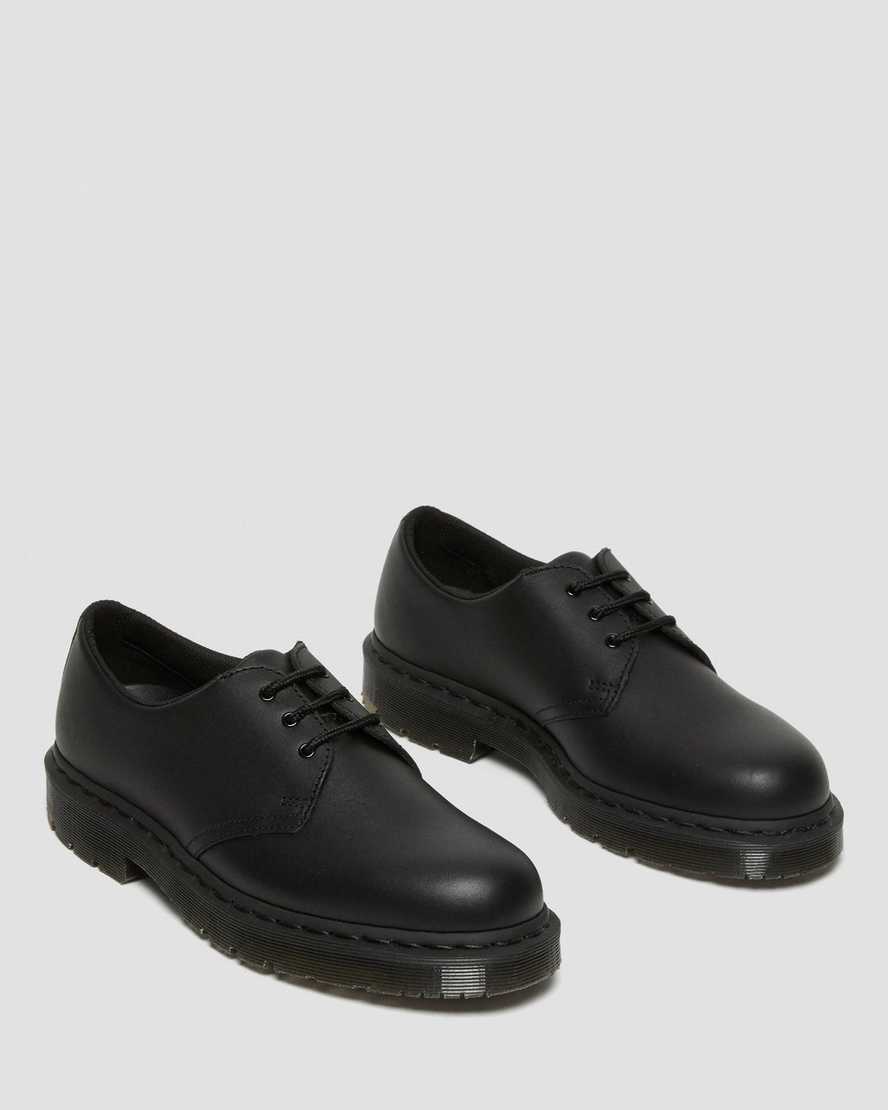 schwarze dr. martens 1461 mono rutschfeste damen-oxfordschuhe
